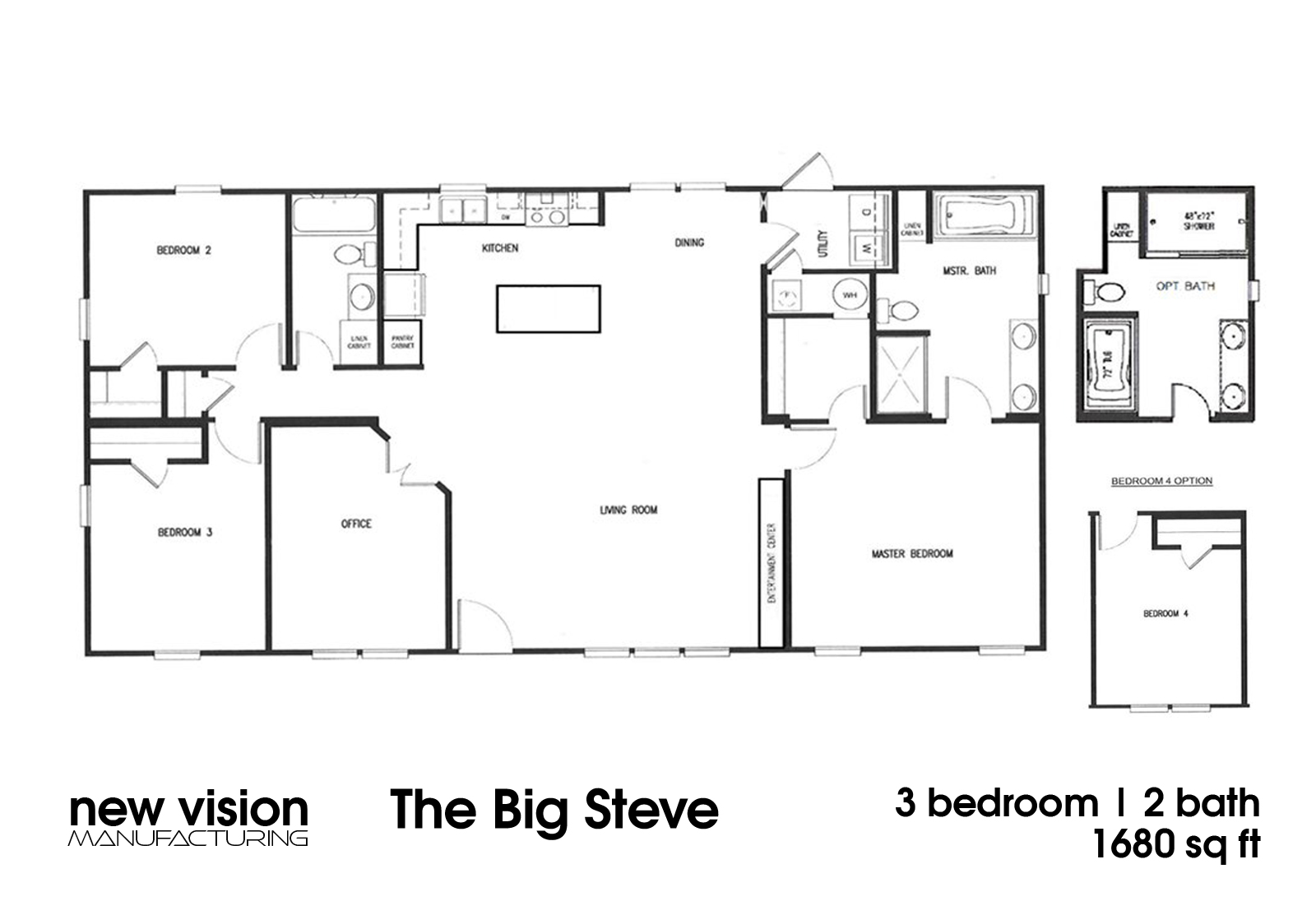 Big Steve home floorplan by New Vision