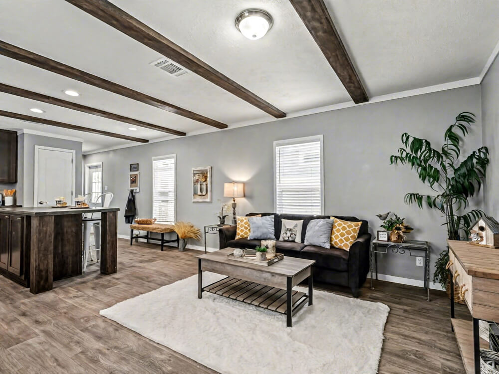 The Declaration by New Vision Manufacturing Living room of The Declaration 16x76 Singlewide Mobile Home for Sale near Edmond, Oklahoma