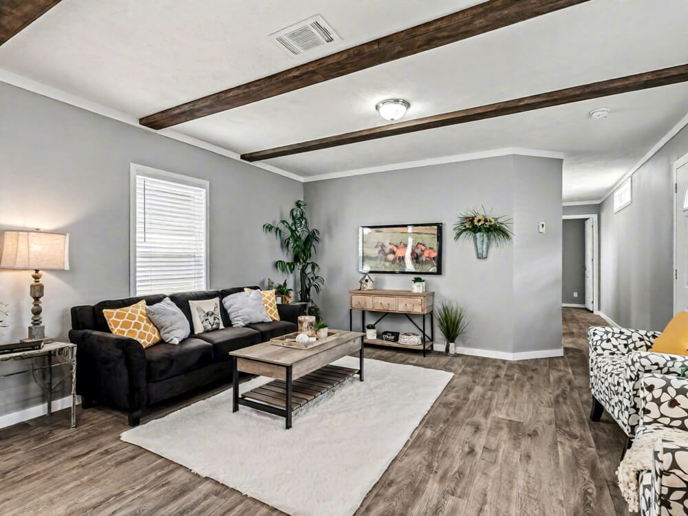The Declaration by New Vision Manufacturing Living room of The Declaration 16x76 Mobile Home for Sale near Mustang, Oklahoma